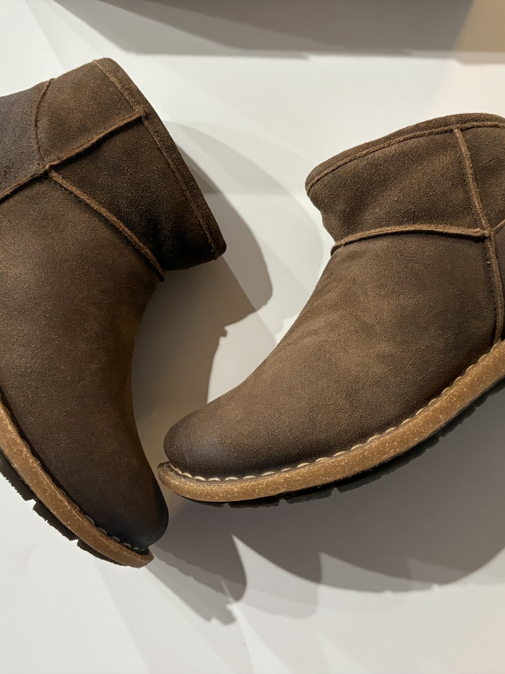 Born Tinley Brown Suede Women's Ankle Booties